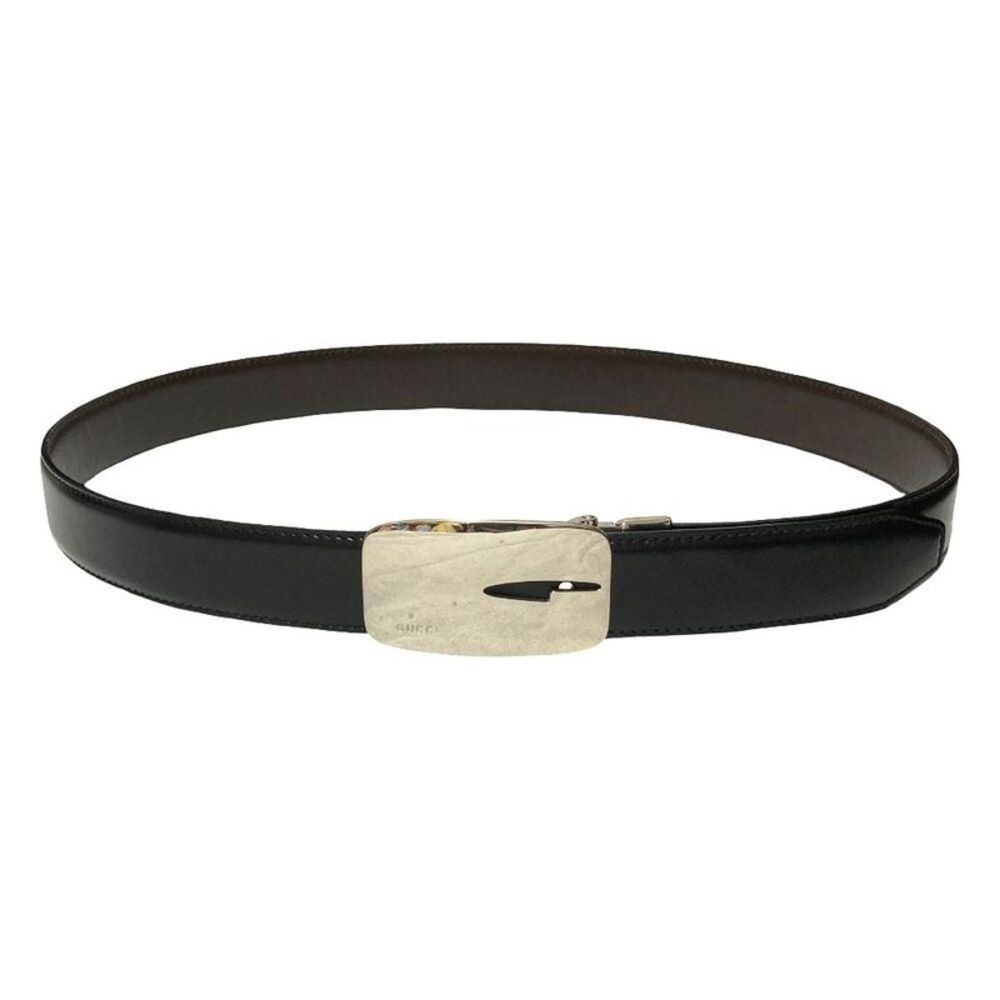 Gucci G Logo Leather Reversible Belt